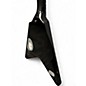 Used Schecter Guitar Research V-1 Przym Palladium Metal Top Black Solid Body Electric Guitar