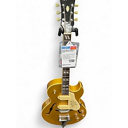 Used Epiphone ES295 Metallic Gold Hollow Body Electric Guitar