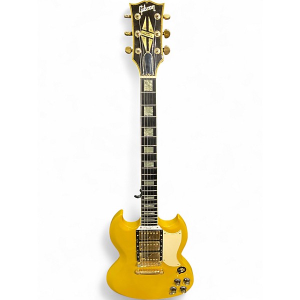 Vintage 1991 Gibson '61 Les Paul Custom SG 30th Anniversary Limited Edition TV Yellow Solid Body Electric Guitar