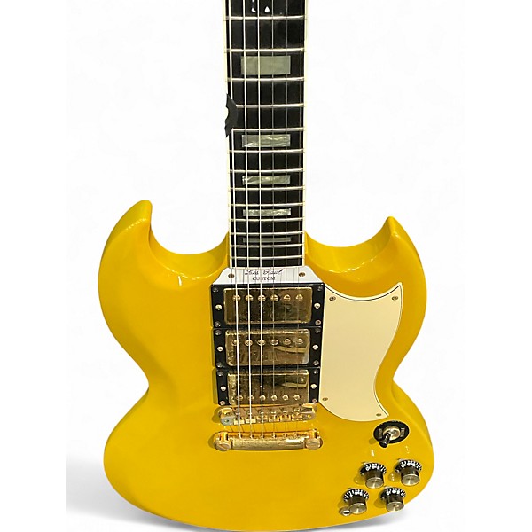 Vintage 1991 Gibson '61 Les Paul Custom SG 30th Anniversary Limited Edition TV Yellow Solid Body Electric Guitar