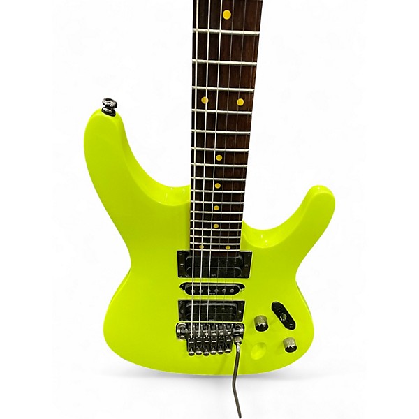 Used Ibanez SIXXV Yellow Solid Body Electric Guitar