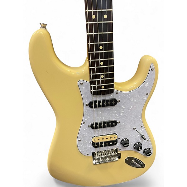 Used Squier Stratocaster HSS Antique White Solid Body Electric Guitar