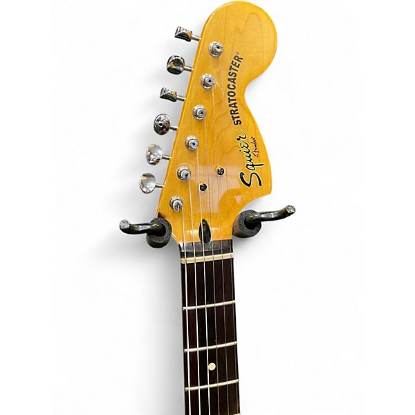 Used Squier Stratocaster HSS Antique White Solid Body Electric Guitar