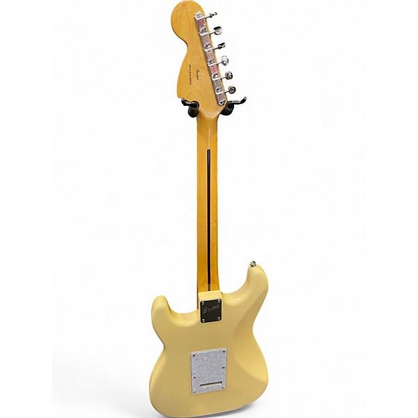 Used Squier Stratocaster HSS Antique White Solid Body Electric Guitar