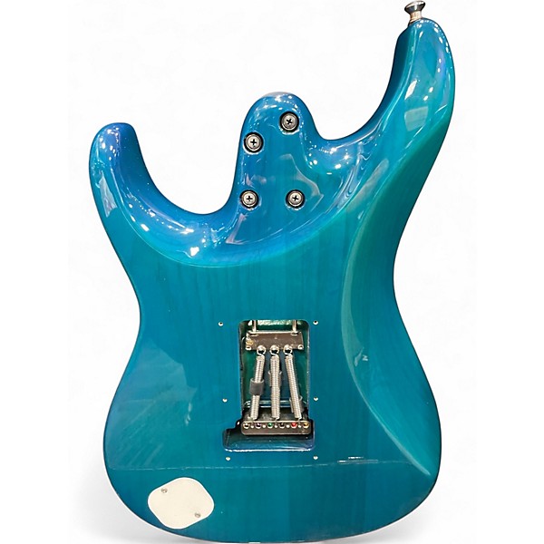 Used Ibanez AZ2204F PRESTIGE SERIES TRANSPARENT AQUA BURST Solid Body Electric Guitar