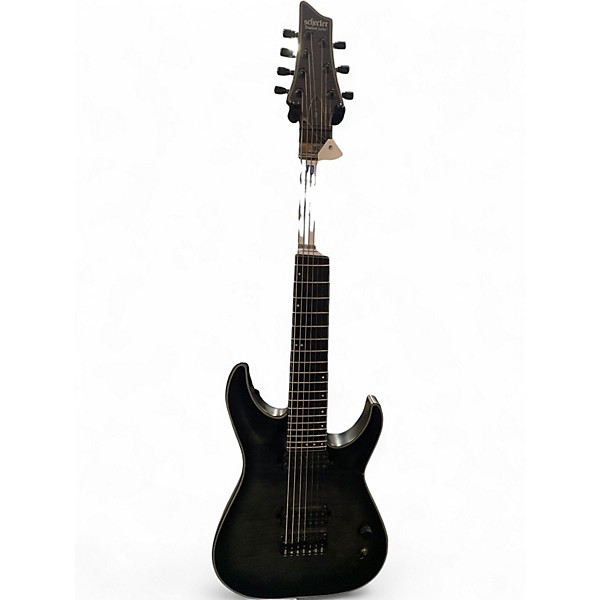 Used Schecter Guitar Research KM-7 MKI Trans Black Solid Body Electric Guitar