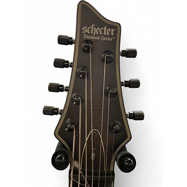 Used Schecter Guitar Research KM-7 MKI Trans Black Solid Body Electric Guitar