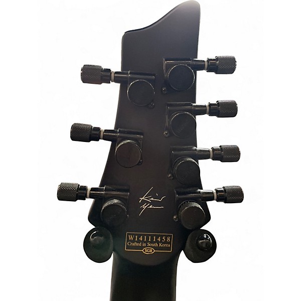 Used Schecter Guitar Research KM-7 MKI Trans Black Solid Body Electric Guitar