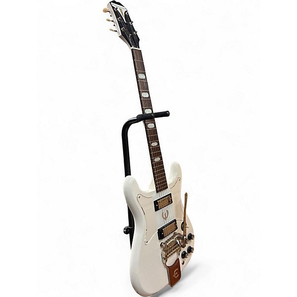 Used Epiphone 50th Anniversary 1962 Reissue Crestwood Custom Polar White Solid Body Electric Guitar