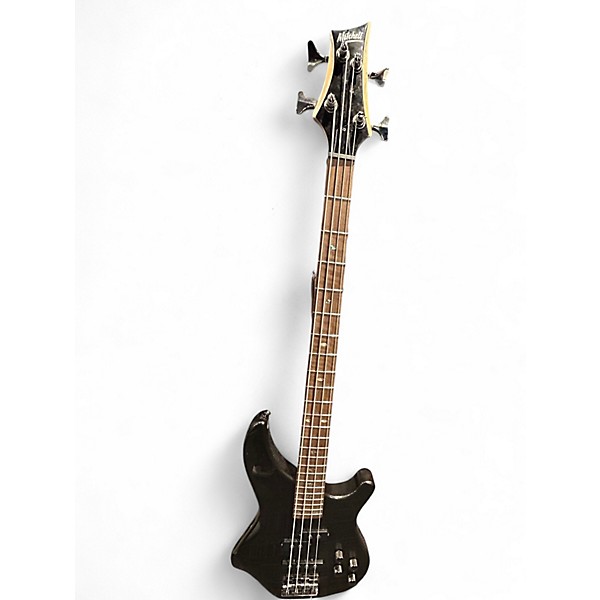 Used Mitchell MB200 SILVER SLEET BATMAN Electric Bass Guitar