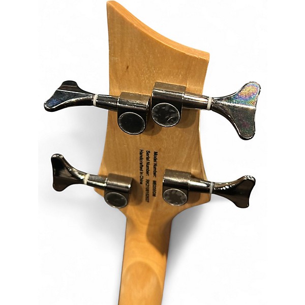 Used Mitchell MB200 SILVER SLEET BATMAN Electric Bass Guitar