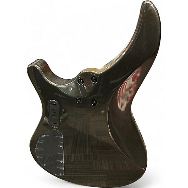 Used Mitchell MB200 SILVER SLEET BATMAN Electric Bass Guitar