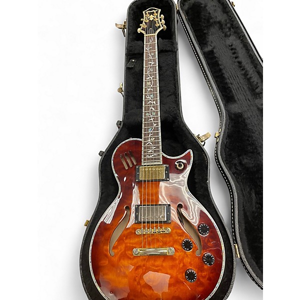 Used Prestige HERITAGE HOLLOW BODY QUILTED MAPLE TOBACCO Hollow Body Electric Guitar