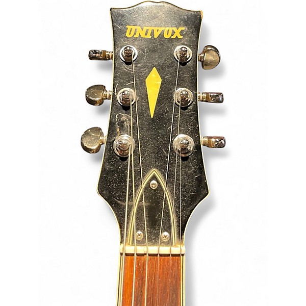 Used 1970s Univox Coily Walnut Hollow Body Electric Guitar