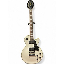 Used Epiphone Les Paul Custom Alpine White Solid Body Electric Guitar
