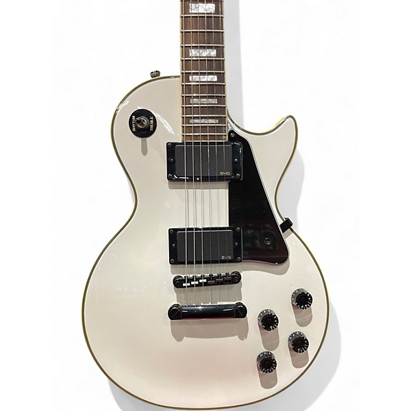Used Epiphone Les Paul Custom Alpine White Solid Body Electric Guitar