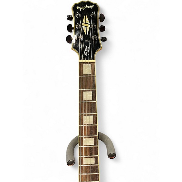 Used Epiphone Les Paul Custom Alpine White Solid Body Electric Guitar