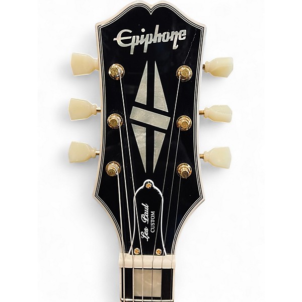 Used Epiphone LES PAUL CUSTOM P90 BLACK Solid Body Electric Guitar