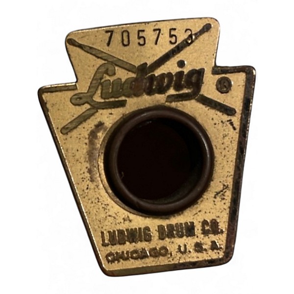 Vintage 1960s Ludwig 3 Piece Downbeat 3pc Pearl White Drum Kit