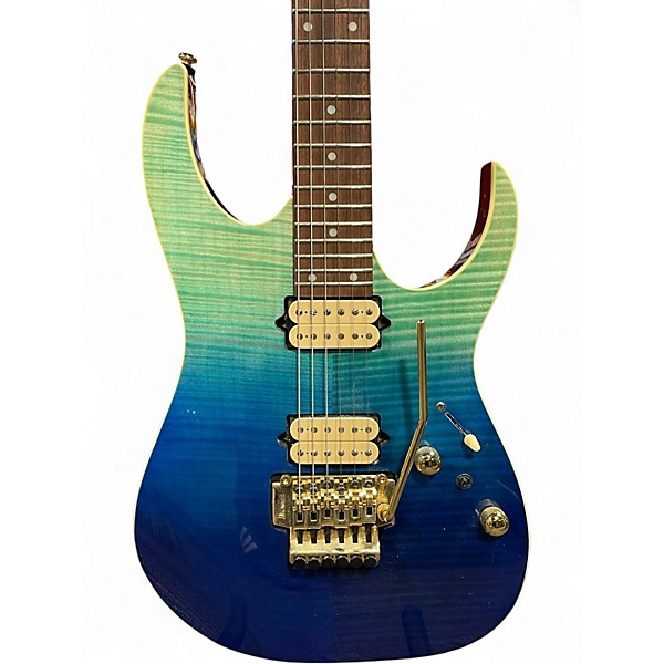 Used Ibanez RG420HPFM Blue Reef Solid Body Electric Guitar