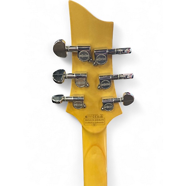 Used Schecter Guitar Research Diamond Series Black and Silver Solid Body Electric Guitar