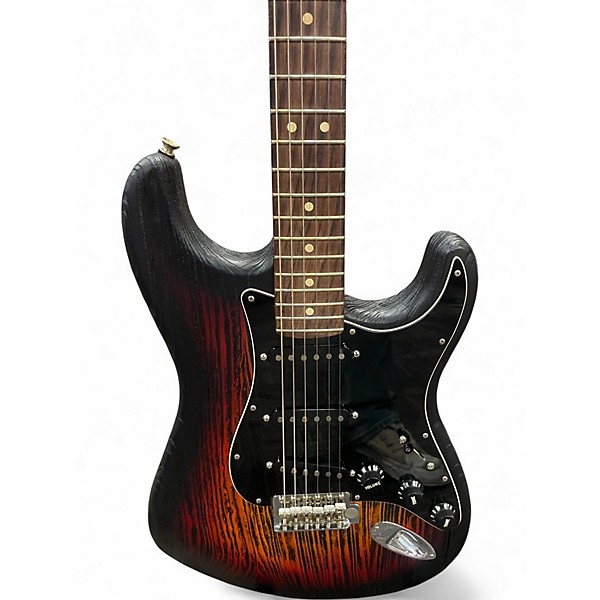 Used Fender LTD ED STRATOCASTER SNDBLSTD 3 TONE Sandburst Solid Body Electric Guitar