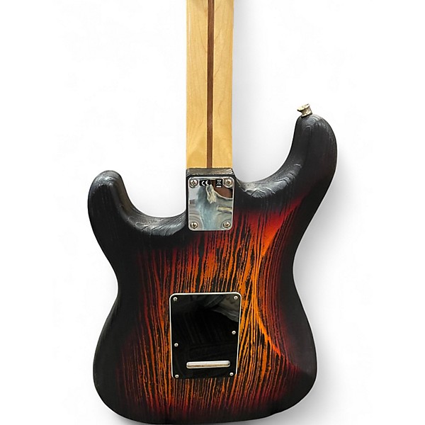 Used Fender LTD ED STRATOCASTER SNDBLSTD 3 TONE Sandburst Solid Body Electric Guitar