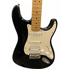 Used 2008 Fender Standard Strat® HSS Black Solid Body Electric Guitar