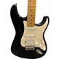 Used 2008 Fender Standard Strat® HSS Black Solid Body Electric Guitar thumbnail