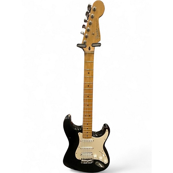 Used 2008 Fender Standard Strat® HSS Black Solid Body Electric Guitar