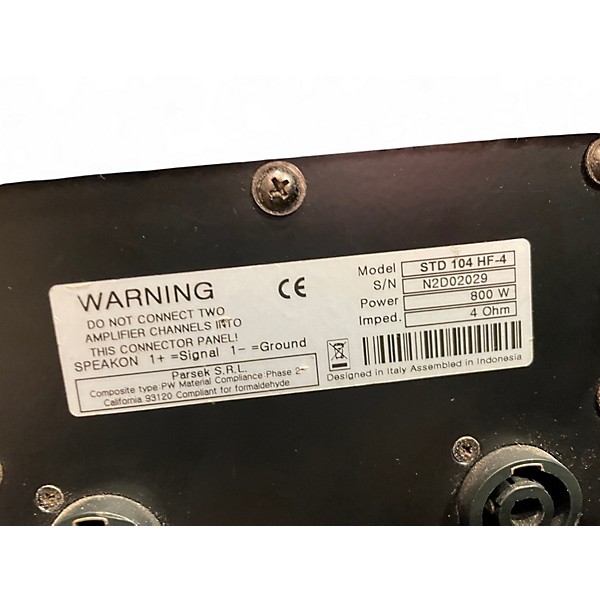 Used Markbass Standard 104HF Front Ported Neo 800W 4x10 Bass Cabinet