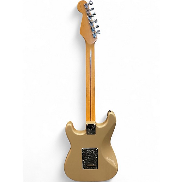 Vintage 1997 Fender Lonestar Stratocaster Shoreline Gold Solid Body Electric Guitar