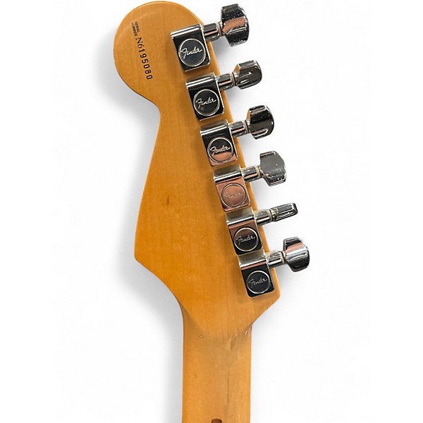 Vintage 1997 Fender Lonestar Stratocaster Shoreline Gold Solid Body Electric Guitar