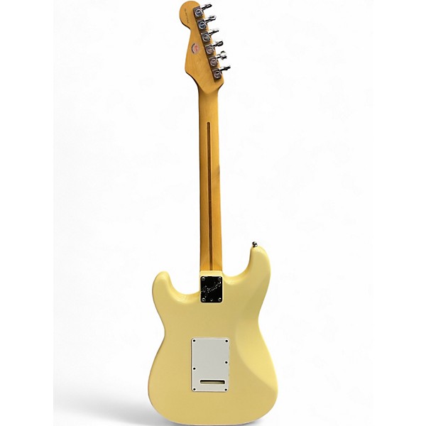 Used Fender American Standard Stratocaster Buttercream Solid Body Electric Guitar