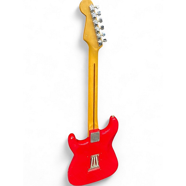 Used Squier Stratocaster Korean red Solid Body Electric Guitar