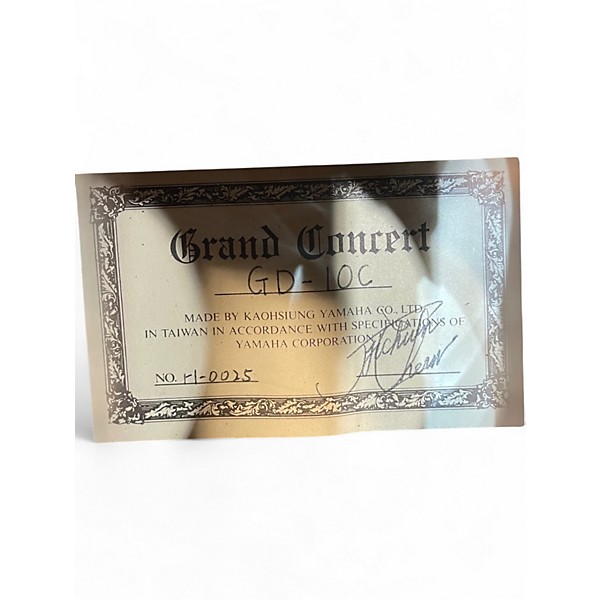 Vintage 1990s Yamaha GD-10C Vintage Natural Classical Acoustic Guitar