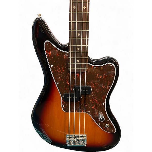 Used Fender Mark Hoppus Signature JAGUAR BASS 3 Color Sunburst Electric Bass Guitar