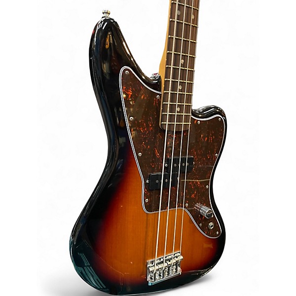 Used Fender Mark Hoppus Signature JAGUAR BASS 3 Color Sunburst Electric Bass Guitar