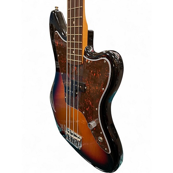 Used Fender Mark Hoppus Signature JAGUAR BASS 3 Color Sunburst Electric Bass Guitar