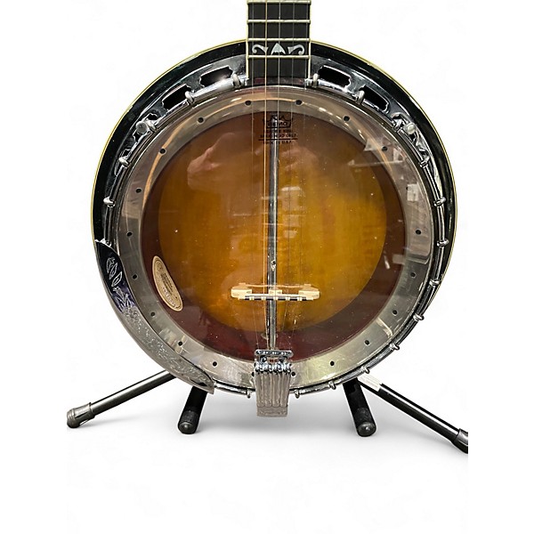 Vintage 1990 Washburn B16 2 Tone Sunburst Banjo