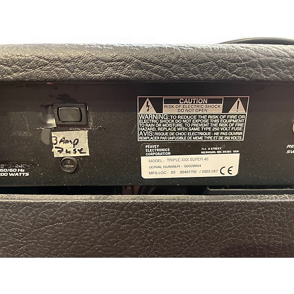 Used Peavey Triple XXX 120W Tube Guitar Amp Head