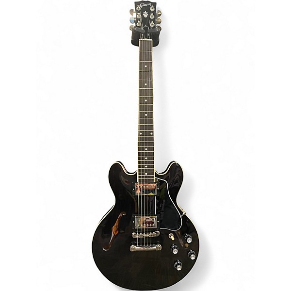 Used 2022 Gibson ES-339 Trans Black Hollow Body Electric Guitar