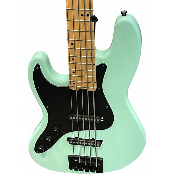 Used Schecter Guitar Research J5 LH Seafoam Green Electric Bass Guitar