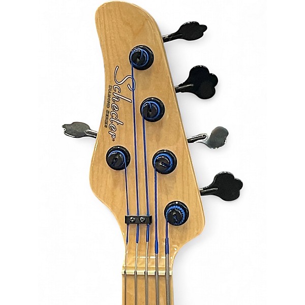 Used Schecter Guitar Research J5 LH Seafoam Green Electric Bass Guitar