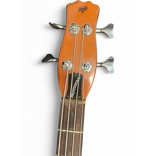 Used Hondo II Longhorn Walnut Electric Bass Guitar