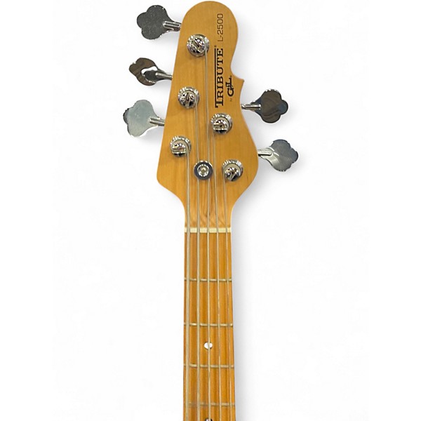 Used G&L Tribute L2500 5 String Blue Burst Electric Bass Guitar