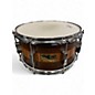 Used Pork Pie USA 7X13 EXOTIC ZEBRAWOOD SNARE Natural Drum thumbnail