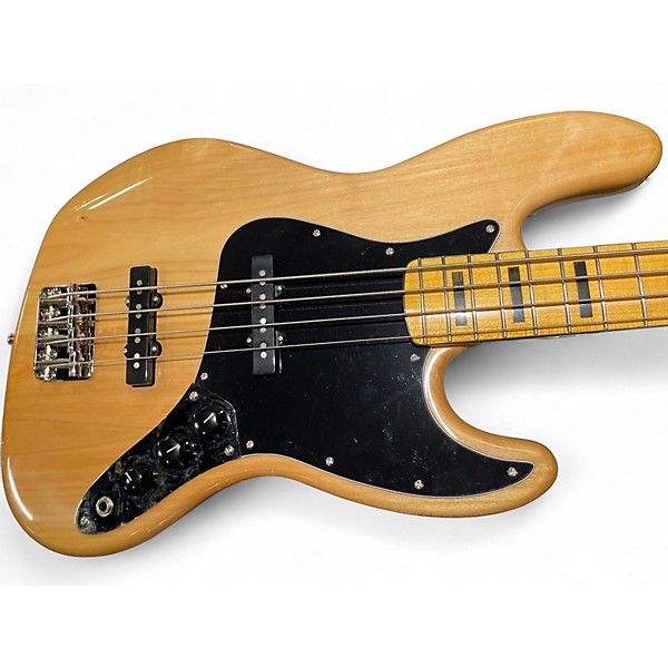 Used Squier Classic Vibe 70s Jazz Bass Natural Electric Bass Guitar