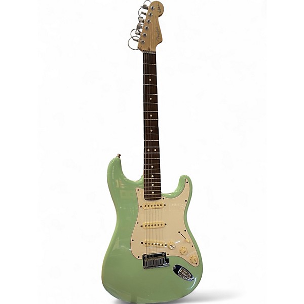 Used Fender Artist Series Jeff Beck Stratocaster Surf Green Solid Body Electric Guitar