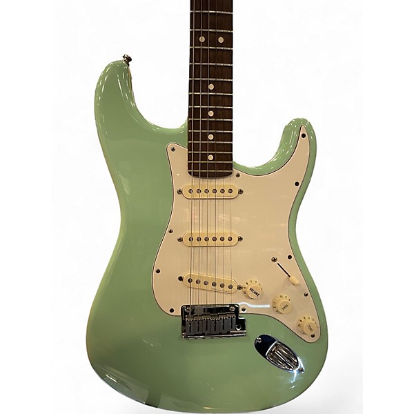 Used Fender Artist Series Jeff Beck Stratocaster Surf Green Solid Body Electric Guitar
